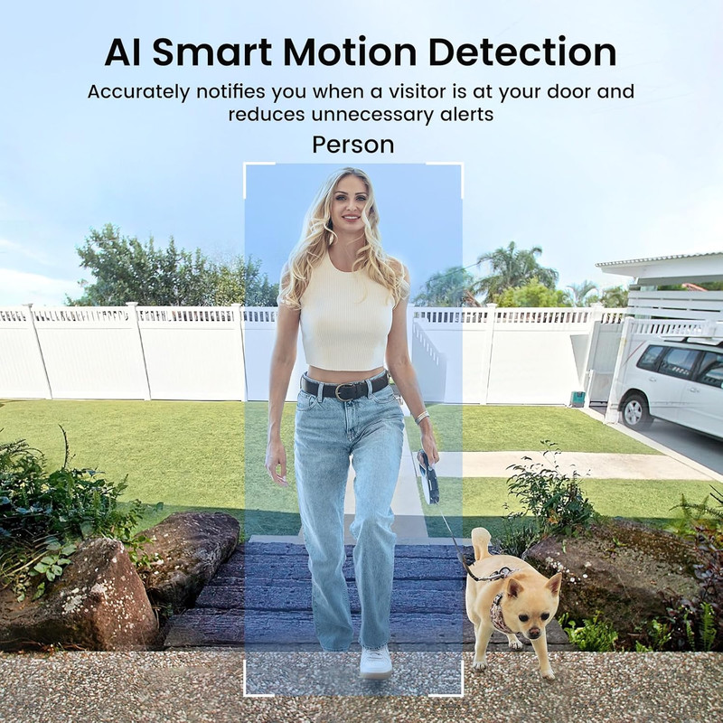 Doorbell Camera Wireless- Head-To-Toe View, 2.4Ghz Wifi Video Doorbell with Chim gallery