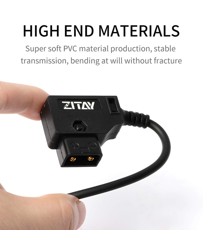 D-Tap to BMPCC 4K 6K Power Cable, Straight Cord, Blackmagic Pocket Cinema Cam gallery