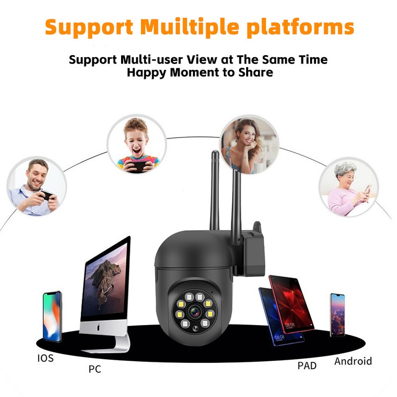 Outdoor Security Camera Home Night Vision Motion Detection Surveillance+32G Card gallery