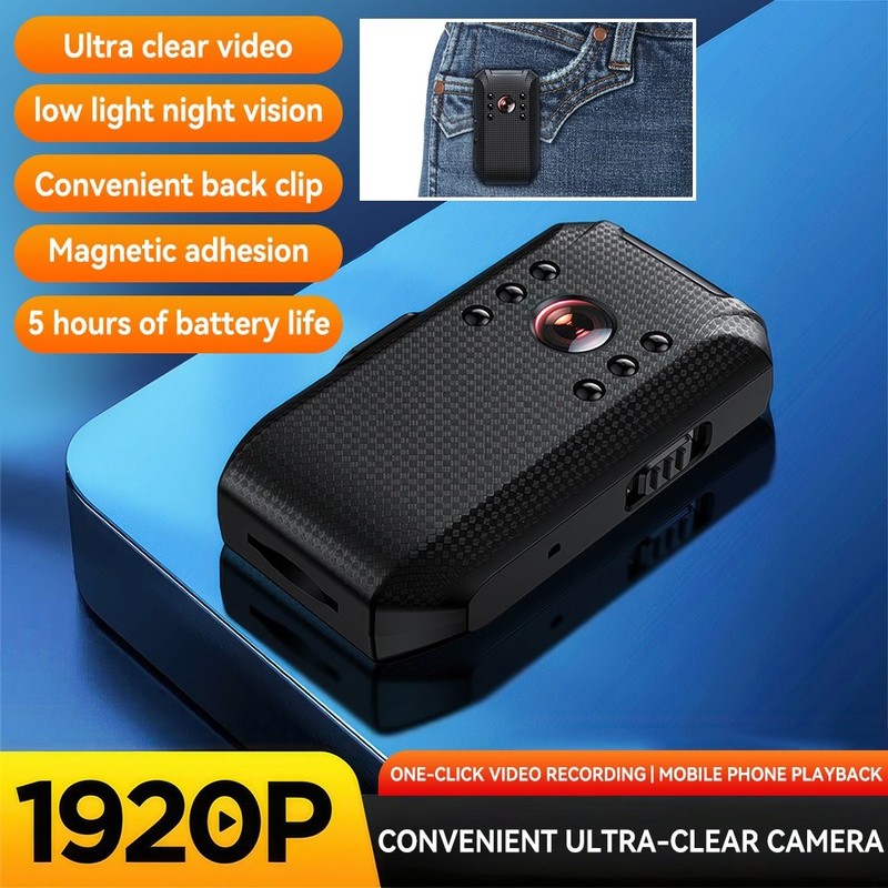 Rechargeable Body Camera HD 1080P Audio Video DVR IR Night Vision Magnetic Cam gallery