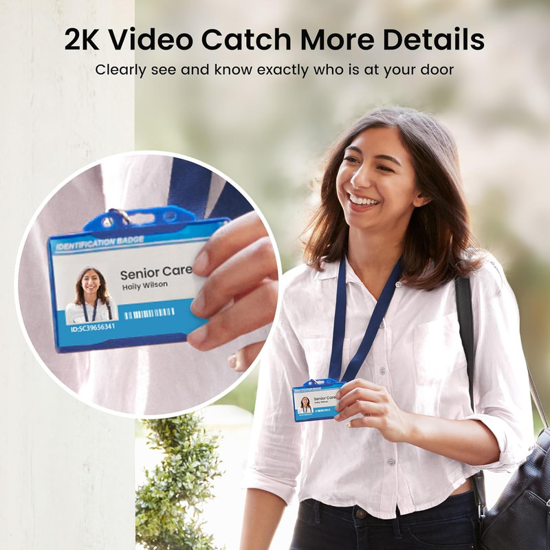 Doorbell Camera Wireless- Head-To-Toe View, 2.4Ghz Wifi Video Doorbell with Chim gallery