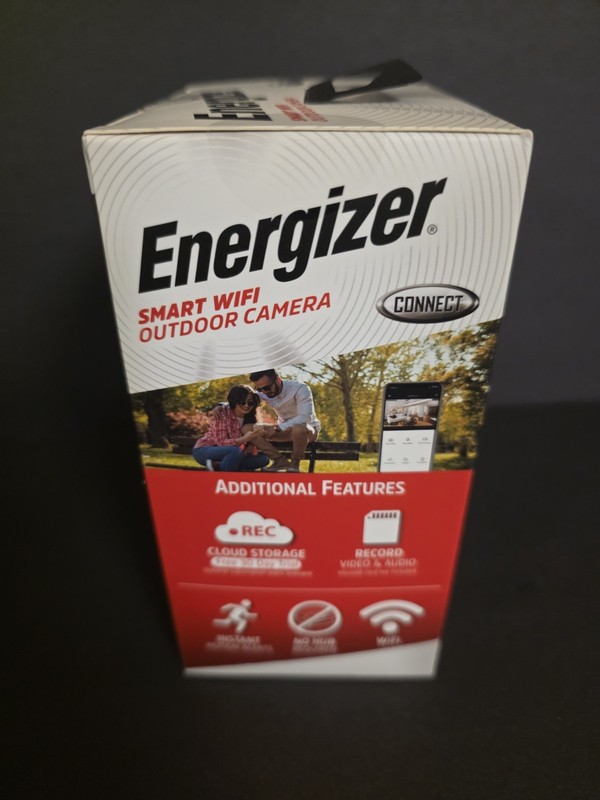 Energizer Smart 1080p Outdoor Camera Black-WIFI Security Night Vision New Sealed gallery