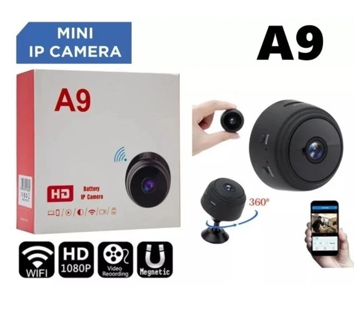 A9 Mini HD WiFi IP Camera Wireless Battery Security Cam Night Vision SD Cloud St
