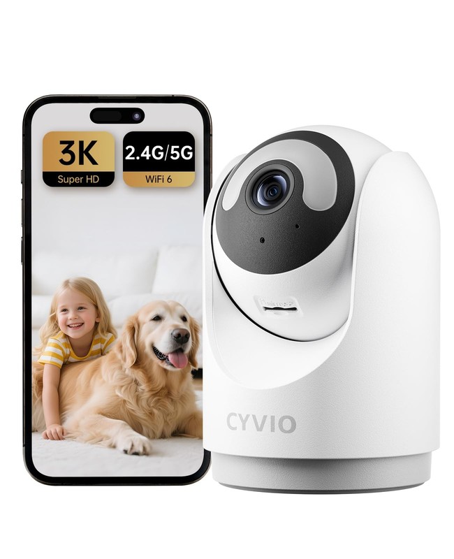 Indoor Security Camera, 5MP Plug-in Wireless WiFi Home Camera with Smart Nigh…