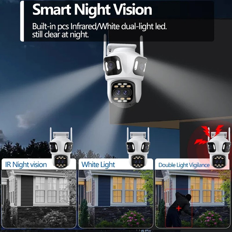 16MP WiFi Camera Outdoor Home Security Auto Tracking P2P PTZ Video Surveillance gallery