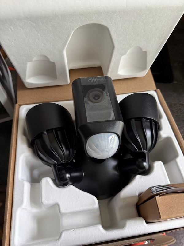 Ring Floodlight Cam Wired Plus Outdoor Wired Surveillance Camera - Black gallery