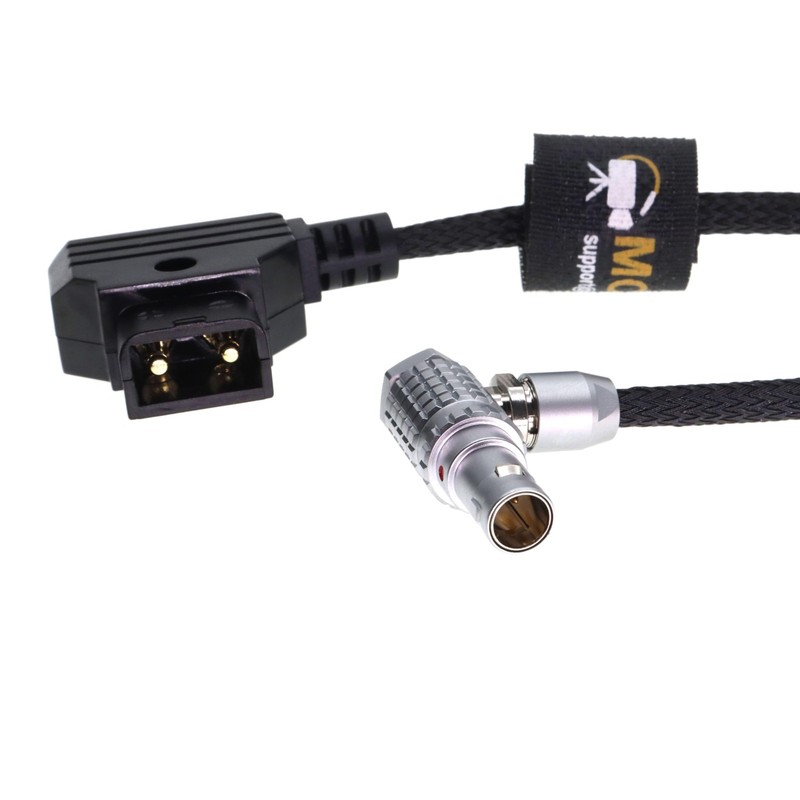 Angle 2 Pin Male to D-tap Power Cable for Teradek, SmallHD Monitor, Vaxis 30c... gallery