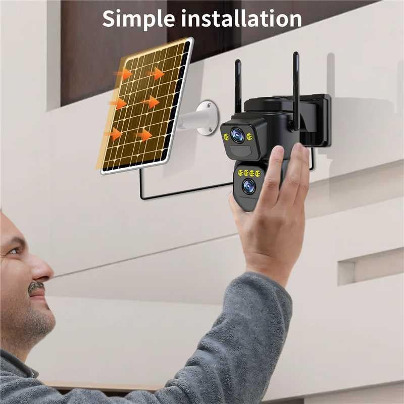 Security Cameras Outdoor Wifi,5G/2.4G Cameras for Home Security Solar Power with gallery