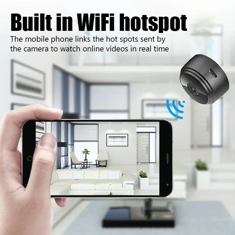 A9 WiFi Mini Camera Wireless Smart Home Security Camera Night Vision gallery