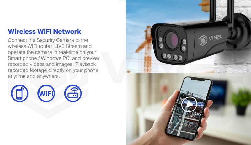WIFI Home Security Camera Bullet 128GB Outdoor Onvif LIVE VIEW ULTRA HD 4K gallery