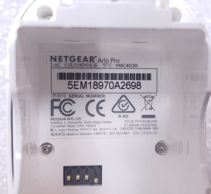 Lot of 7 Netgear Arlo Pro VMC4030 1080p Wireless Cameras [No Batt Untested] #99 gallery