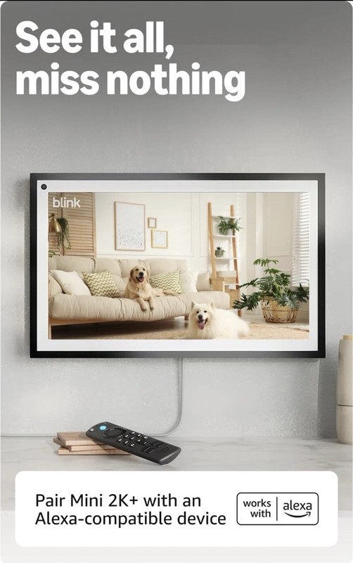 2025 Blink Mini 2K+ Home Indoor/Outdoor Security Camera 2K Video Resolution NEW gallery