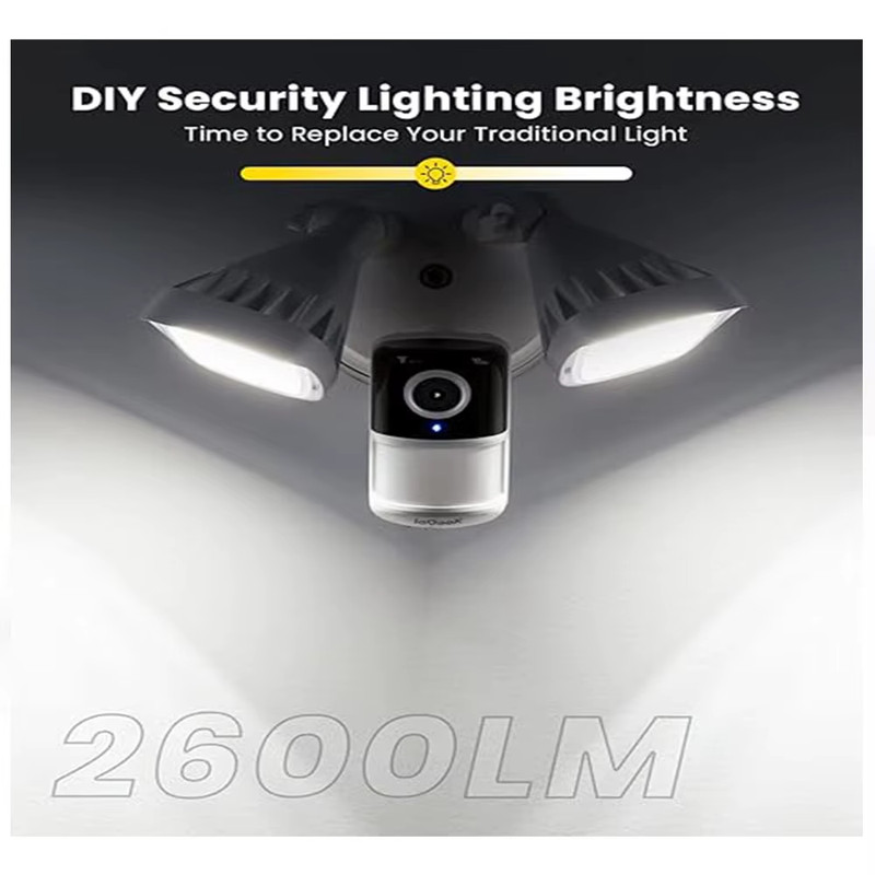 2K Wired Floodlight Security Camera, Outdoor with Motion Sensor Cam,Color Night gallery