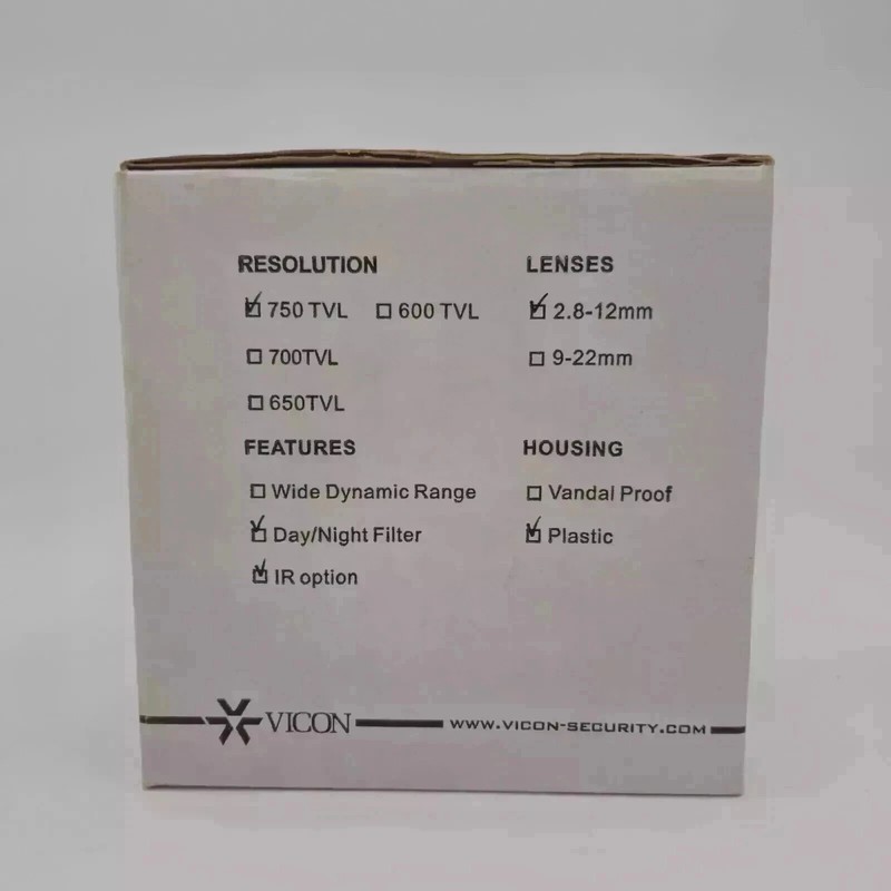 Vicon V661D-312IR-1 Dome Camera 750 TVL, 2.8-12mm, IR, Day/Night Filter NEW gallery