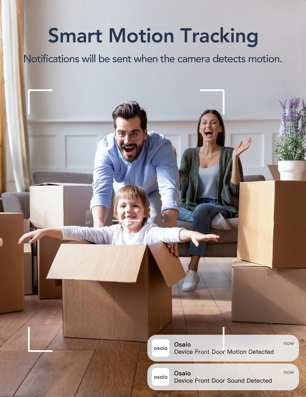 Indoor Security Camera, 2K Cameras for Home Security with Motion Detection, B... gallery