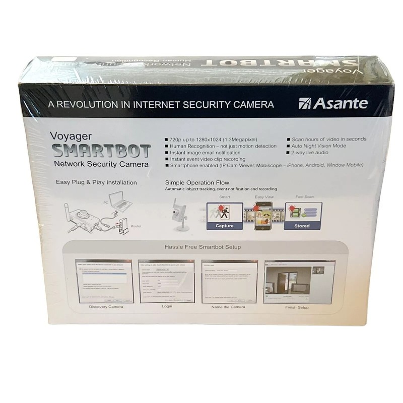 Assante Voyager SmartBot Network Security Camera NIB gallery