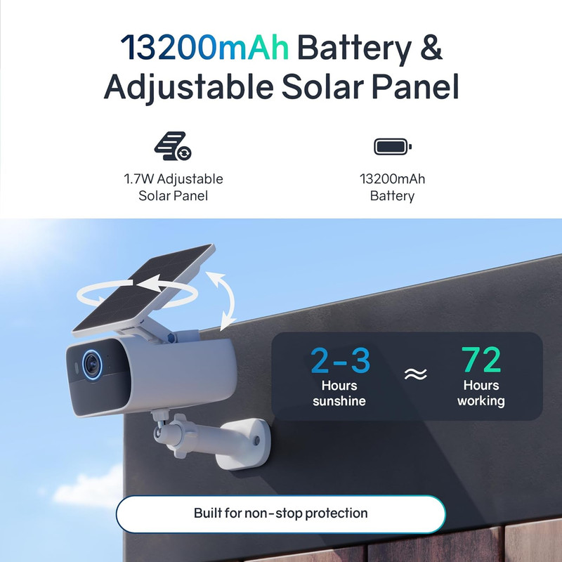 4K Security Camera Wireless Outdoor, Cameras for Home Security with Adjustable S gallery