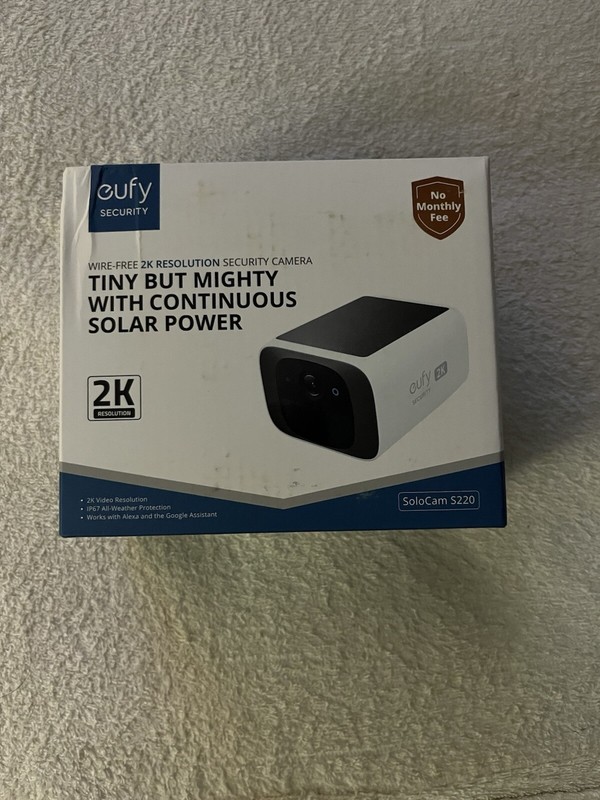 Eufy Security SoloCam S220 Wireless Outdoor Camera Night Vision 2k Resolution