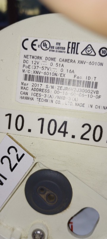 Hanwha Techwin WiseNet XNV-6010N Megapixel Network Camera gallery