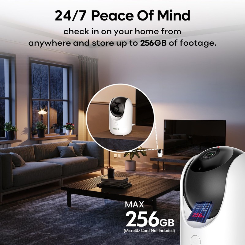 2K Indoor Cameras for Home Security - Camera with Pan/Tilt, 33ft Night Vision... gallery