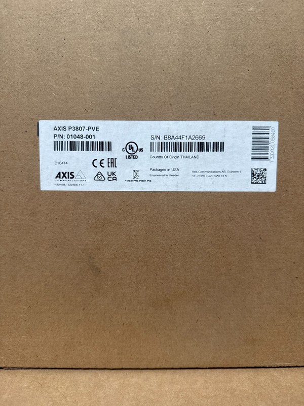 Axis P3807-PVE Panoramic Dome Camera 8 Megapixel 01048-001 ✅❤️️✅❤️️✅ NEW gallery
