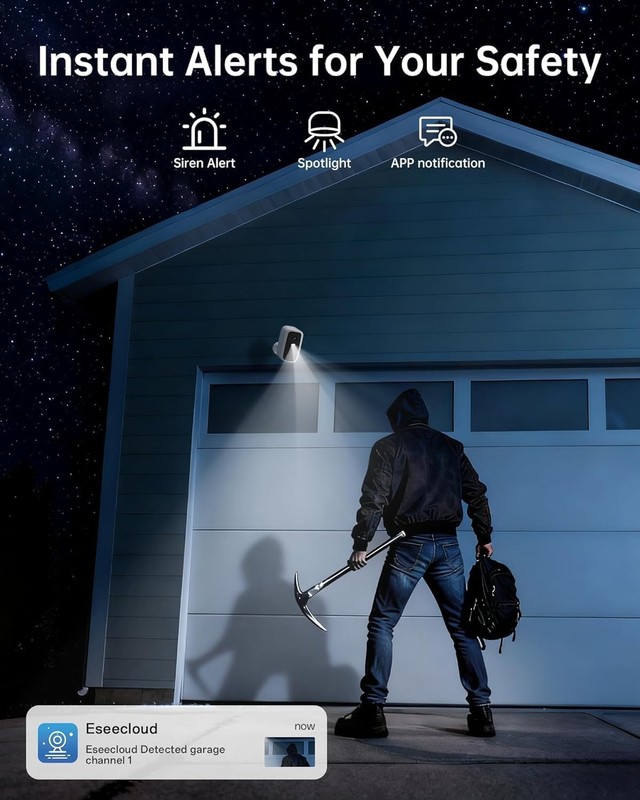 Camara De Seguridad Con Panel Solar y Audio Inalambrica Wifi Para Casas Exterio gallery