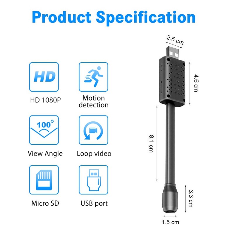 HD1080P Mini WIFI Indoor & Outdoor DIY Camera Pinhole DVR Wireless Motion Sensor gallery