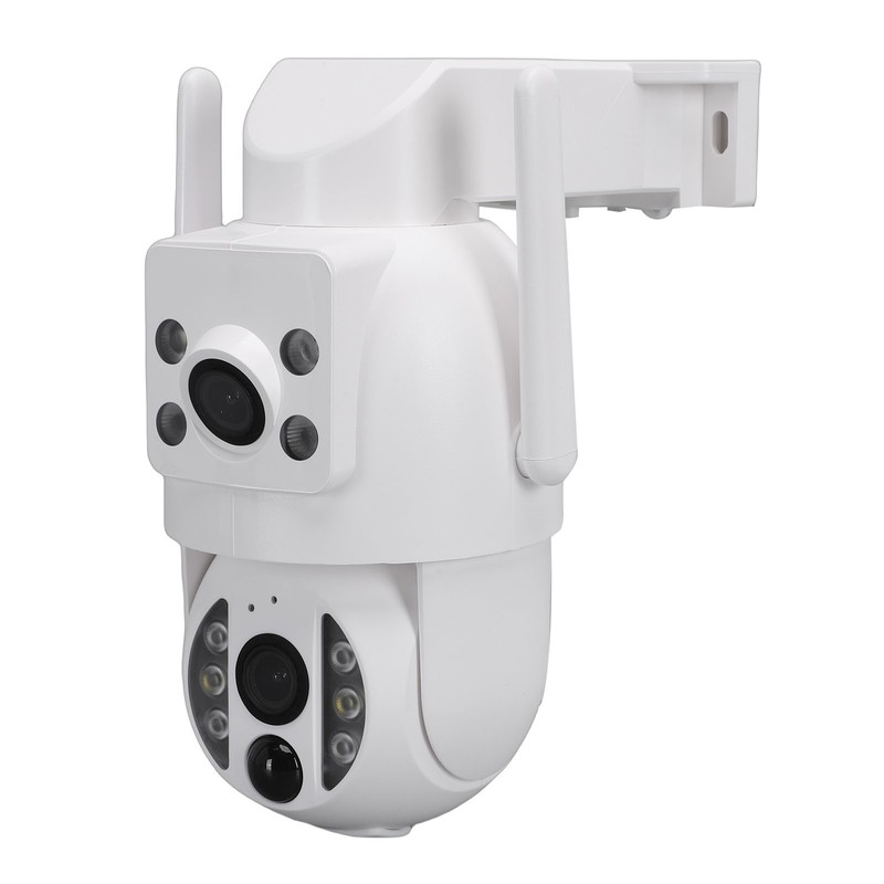 Solar Security Camera Wireless Dual Lens 3MP 2K Motion Detection WiFi Secur NVNF gallery