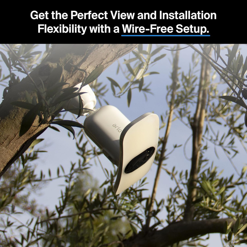 Floodlight Security Camera Wireless Outdoor 2K No Wiring - Arlo Pro 3, Rechargea gallery