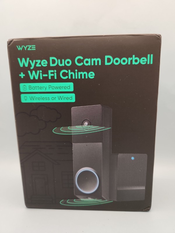 Wyze Wireless Duo Cam Video Doorbell (Chime Included) Battery Powered 2K Full