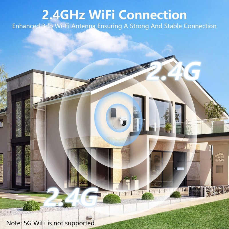 3PCS Wansview Dual-Lens Wireless Solar Security Camera 360°PTZ Human Detection gallery