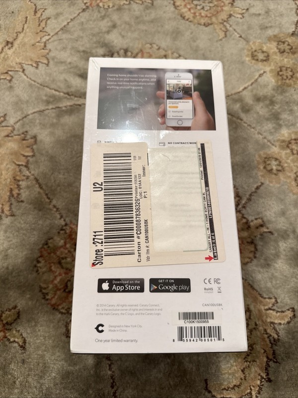 Canary Smart Home Security Camera Black gallery
