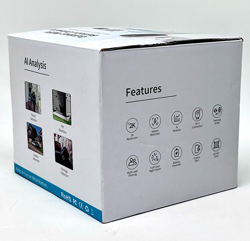 GMK Outdoor WiFi Battery Camera With Smart AI Event Detection - 4 Pack gallery