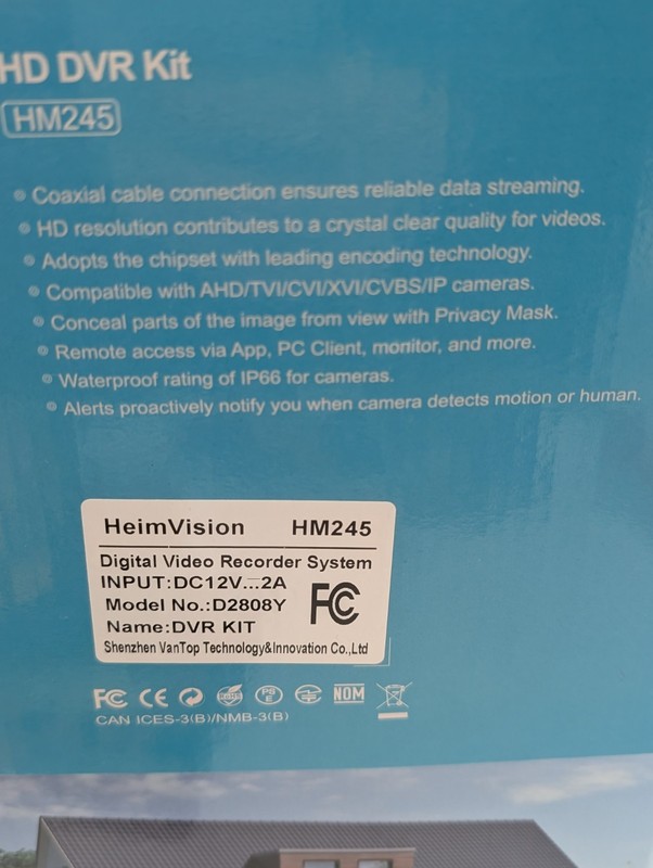HeimVision HD DVR Security Camera Kit HM245 With 3TB HD Hard Drive New gallery