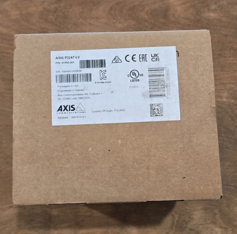 AXIS P3247-LV 5MP Indoor/Outdoor Dome Security Camera with Night Vision