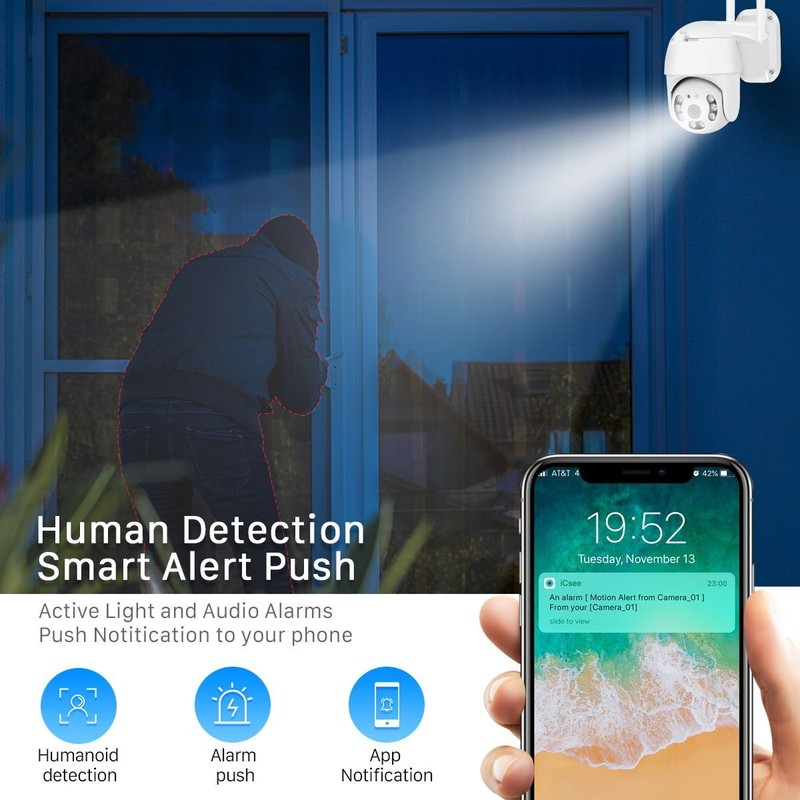 4G SIM Card Camera Smart Home Digital Zoom Outdoor Wireless WIFI GSM PTZ Camera gallery
