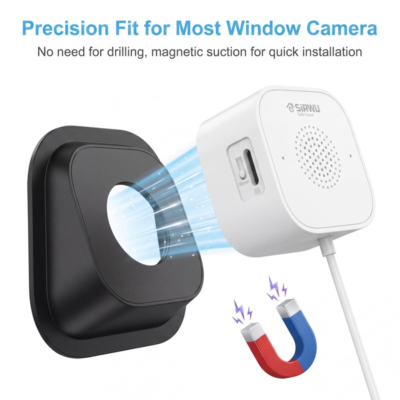 2 Pack Angled Window Camera Mount, 18° Angle Adapter for Most Magnetic Window... gallery
