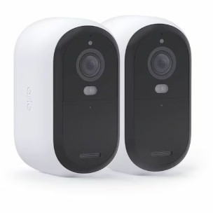 Arlo Essential Outdoor 2K Surveillance Camera – Colour – 2 Pack – White