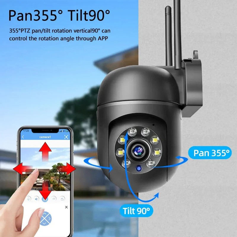 3MP HD Smart 5G wireless Camera IP66 for PC Laptop (White) gallery