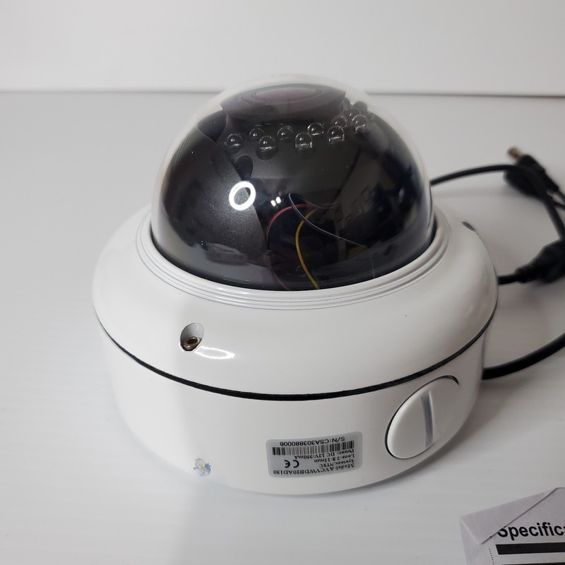 AVC Security Systems Dome Surveillance Camera Set Lot 4 White AVCVWDB20AD130 gallery