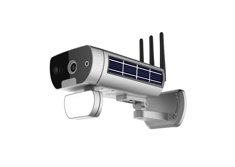 Outdoor Wireless Solar Powered IP WIFI Security Flood Light Camera gallery