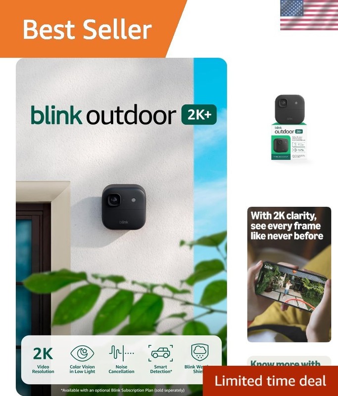Outdoor 2K+ newest model — Wireless smart security camera, 2K video resolutio…
