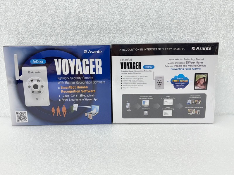 LOT OF 2 | Voyager Smartbot Network Security Camera Only - White NEW (SEALED) gallery