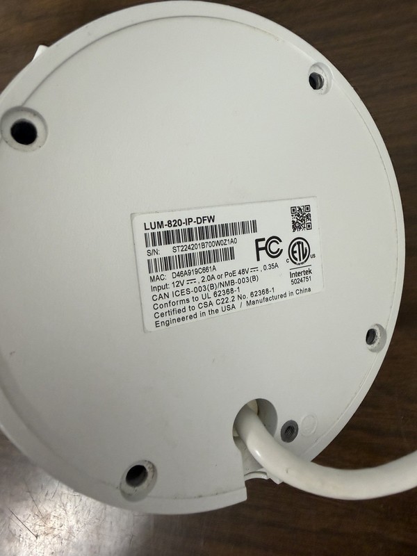 Luma Surveillance LUM-820-IP-DFW Camera (White) 2 Units gallery