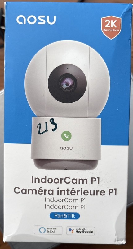 AOSU Indoor Cam P1 Pro Security Camera 2K 360° Pan Tilt – NEW