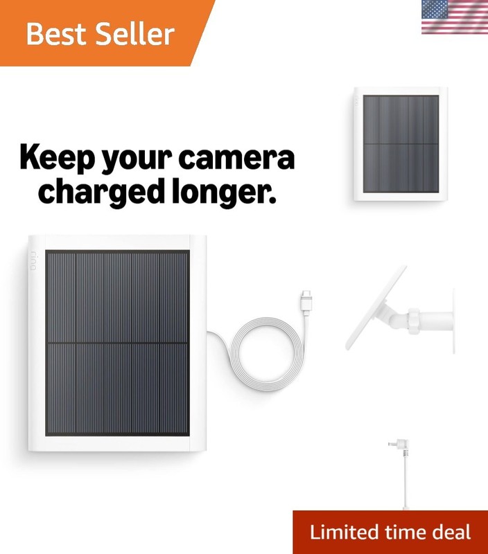 Solar Panel 2nd Generation, 4W for Outdoor Cam Plus, Outdoor Cam Stick Up Cam…