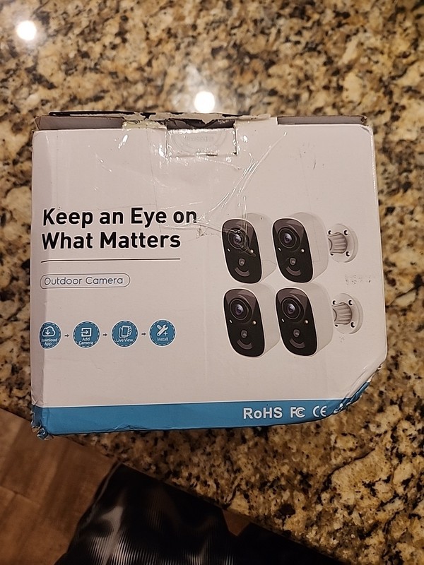 4x GMK Security Cameras Wireless Outdoor, Color Night Vision AI Motion Detection gallery