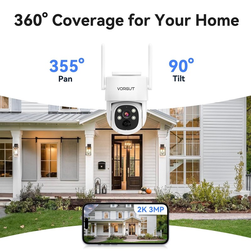 Solar Security Cameras Wireless Outdoor with 10'' Monitor, 4pcs 2K Solar Powe... gallery