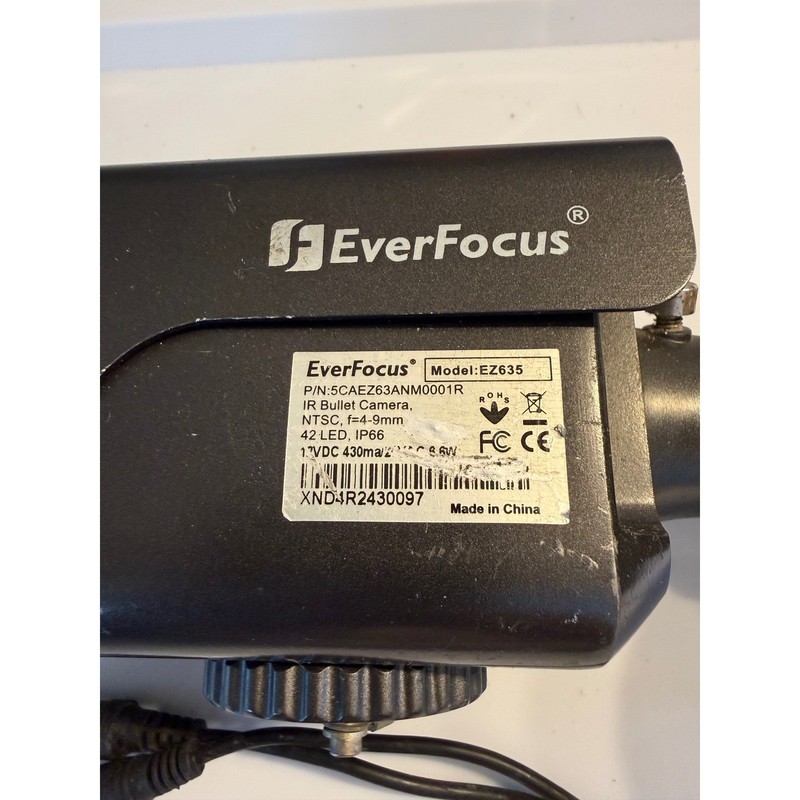 EverFocus EZ635 IR Bullet Camera 4-9mm Varifocal NTSC IP66 Outdoor Security Blk gallery