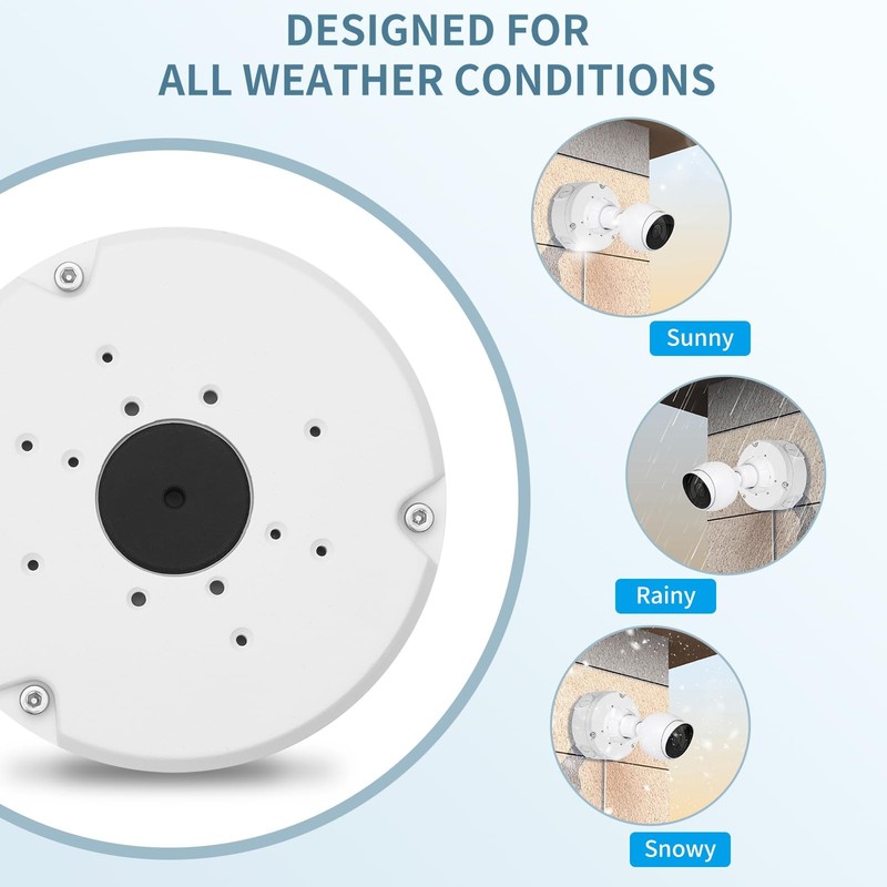 Junction Box Mount Compatible with Ubiquiti Camera Unifi Dome Turret White gallery